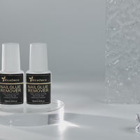 Nicedeco 2 Pcs 10ml Nail Glue Remover,Press on Nail Remover Cruelty Free Vegan for False Nail Tips,Quick Glues and Semi-Cured Sticker,Gentle Formula Not for Uv Nail Glue Gel