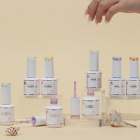 Nicedeco Gel Nail Polish Pearlescent Glitter Gel Top Coat 019